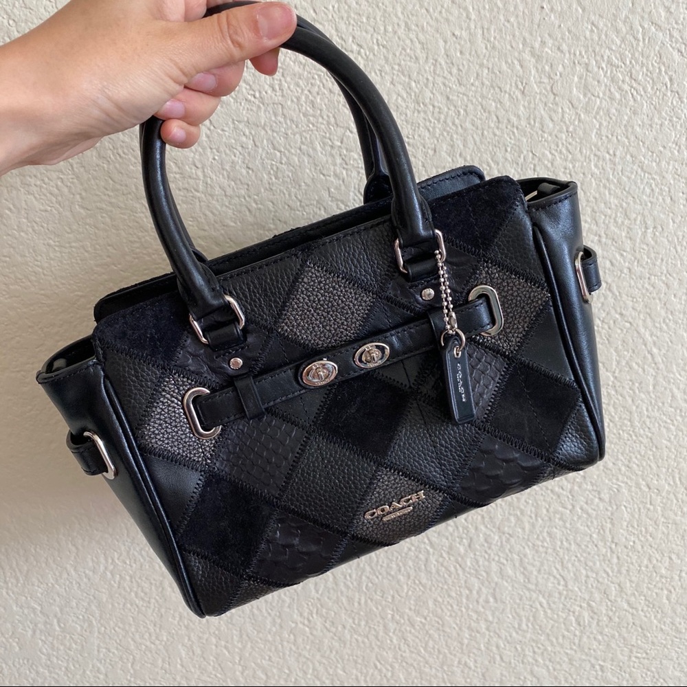 Coach blake carryall satchel bag NWT black crossbody